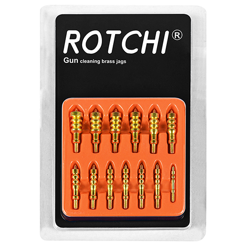13-पीसी पैक गन क्लीनिंग ब्रास जैग्स सेट, ब्लिस्टर कार्ड पैकेज